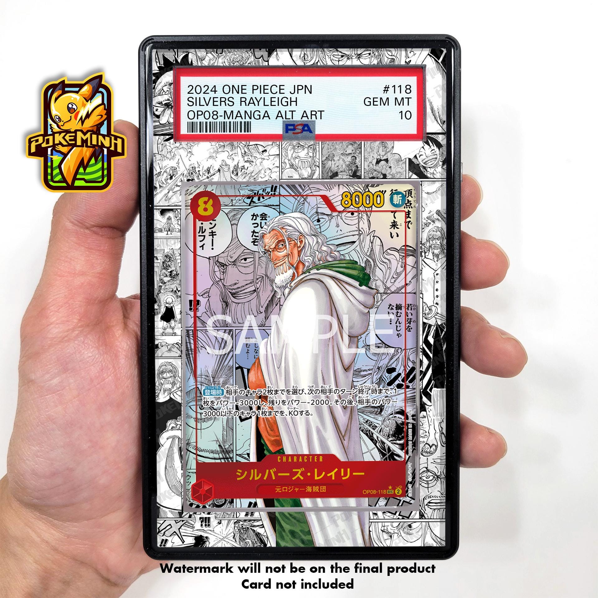 Silvers Rayleigh Manga Custom One Piece Graded Display Case - Etsy
