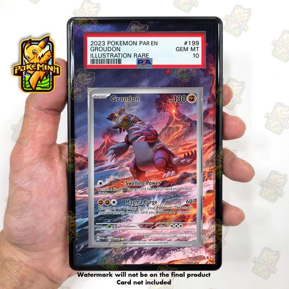 Groudon AR Custom Pokemon Graded Display Case - Etsy