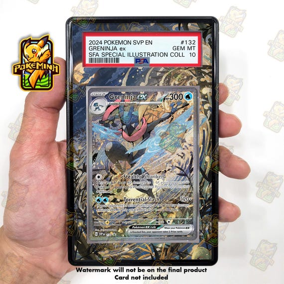 ゲッコウガex SARケース付き ゲッコウガEX SAR プロモ カスタム ポケモン グレード付きディスプレイ