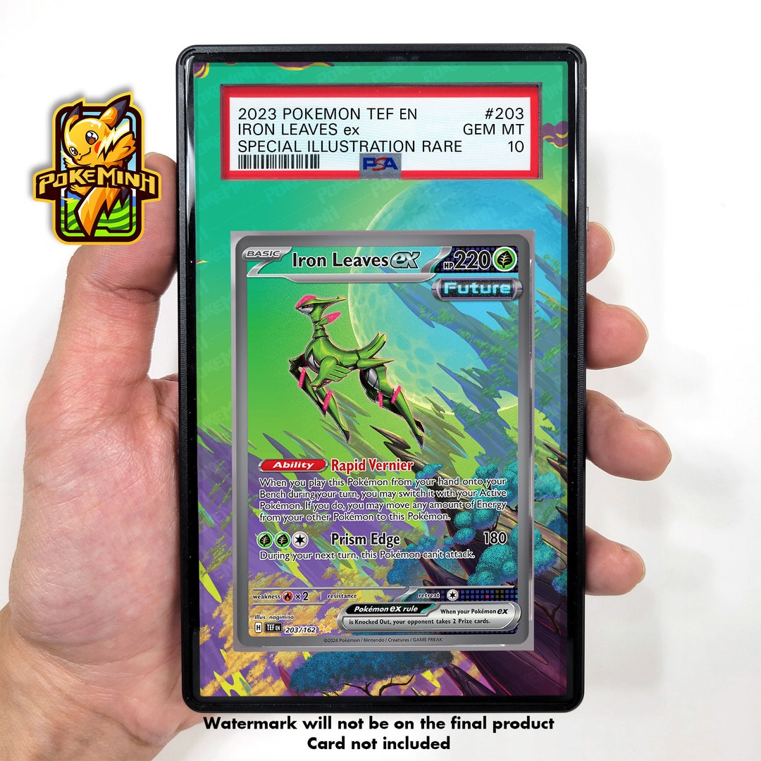 ho oh gx pokemon card value 203/162 - Iron Leaves ex main image 0