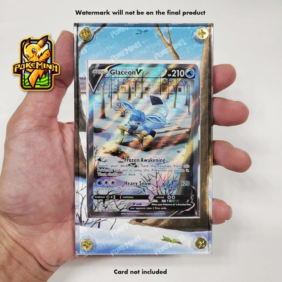 Vitrine pour cartes Pokémon personnalisées Art alternatif Glaceon VMAX -   France