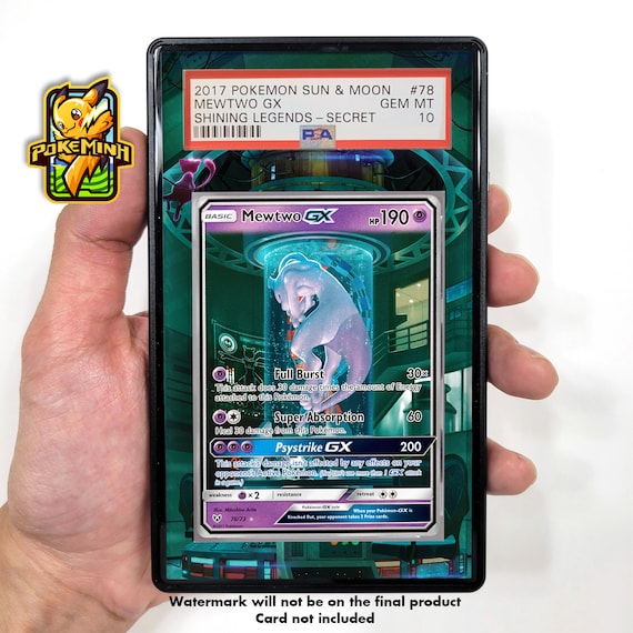 Mewtwo GX 78/73 (mewtube) Custom Pokemon Graded Display Case - Etsy