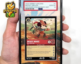 Mickey Mouse #51 Disney Lorcana Card 1st Issue Foil #51 PSA