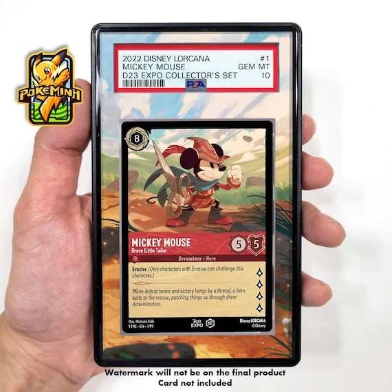 Mickey Mouse D23 Promo Custom Disney Lorcana Graded Display Case