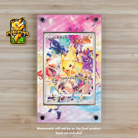 Pikachu Secret Rare / Precious Collector Promo Custom Pokemon Display Case  - Etsy