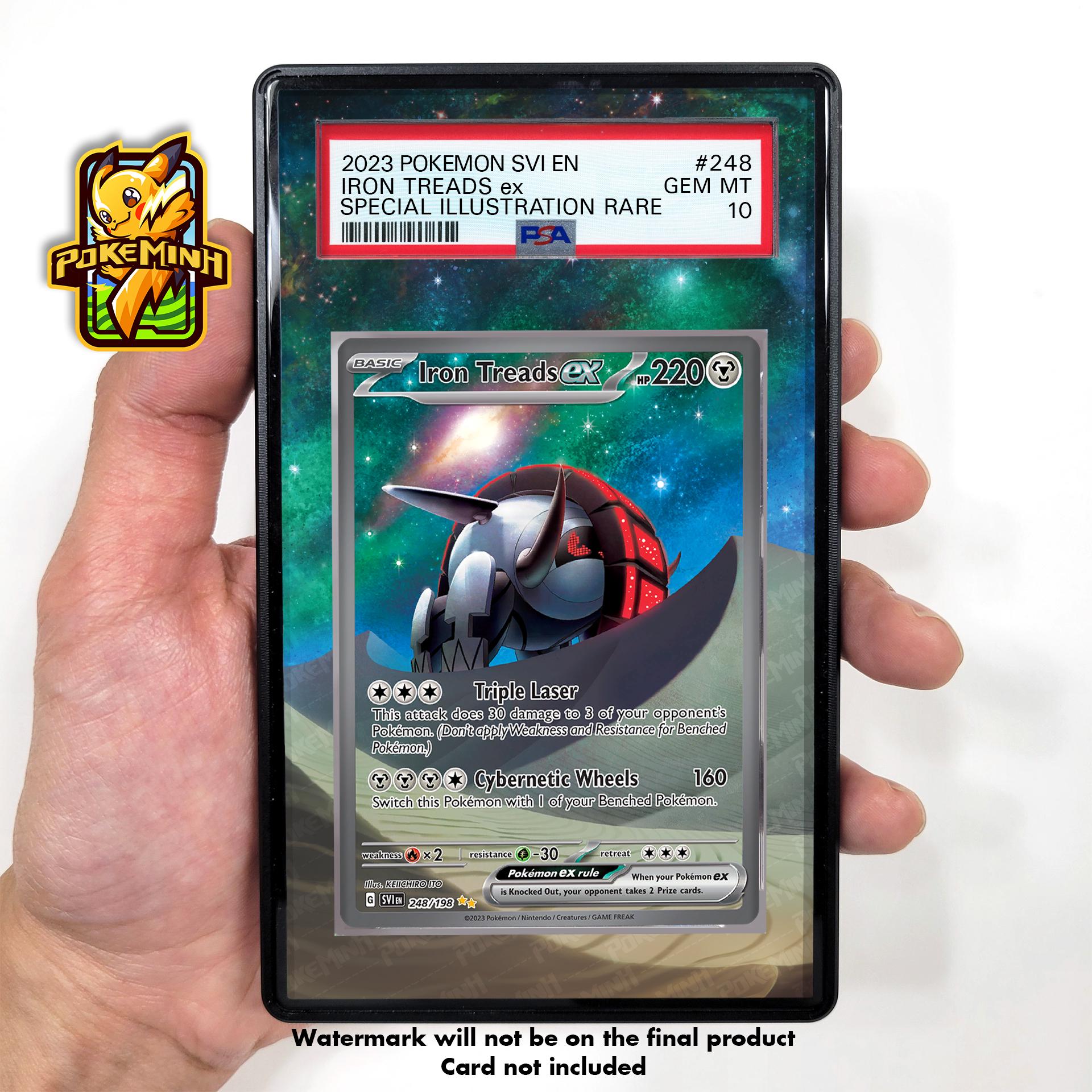 Iron Treads EX SAR Shiny Custom Pokemon Graded Display Case - Etsy Iron Treads EX SAR Shiny Custom Pokemon Graded Display Case - Etsy