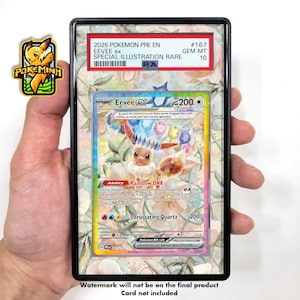 Vitrine graduée Pokemon personnalisée Evoli Tera EX SAR SIR