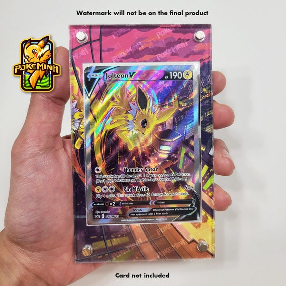 Galarian Moltres V Alternate Art Custom Pokemon Card Display 