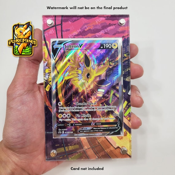 Galarian Moltres V Alternate Art Custom Pokemon Card Display 