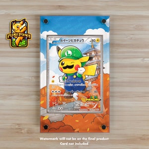 Luigi Pikachu 296/XY-P Custom Pokemon Vitrine