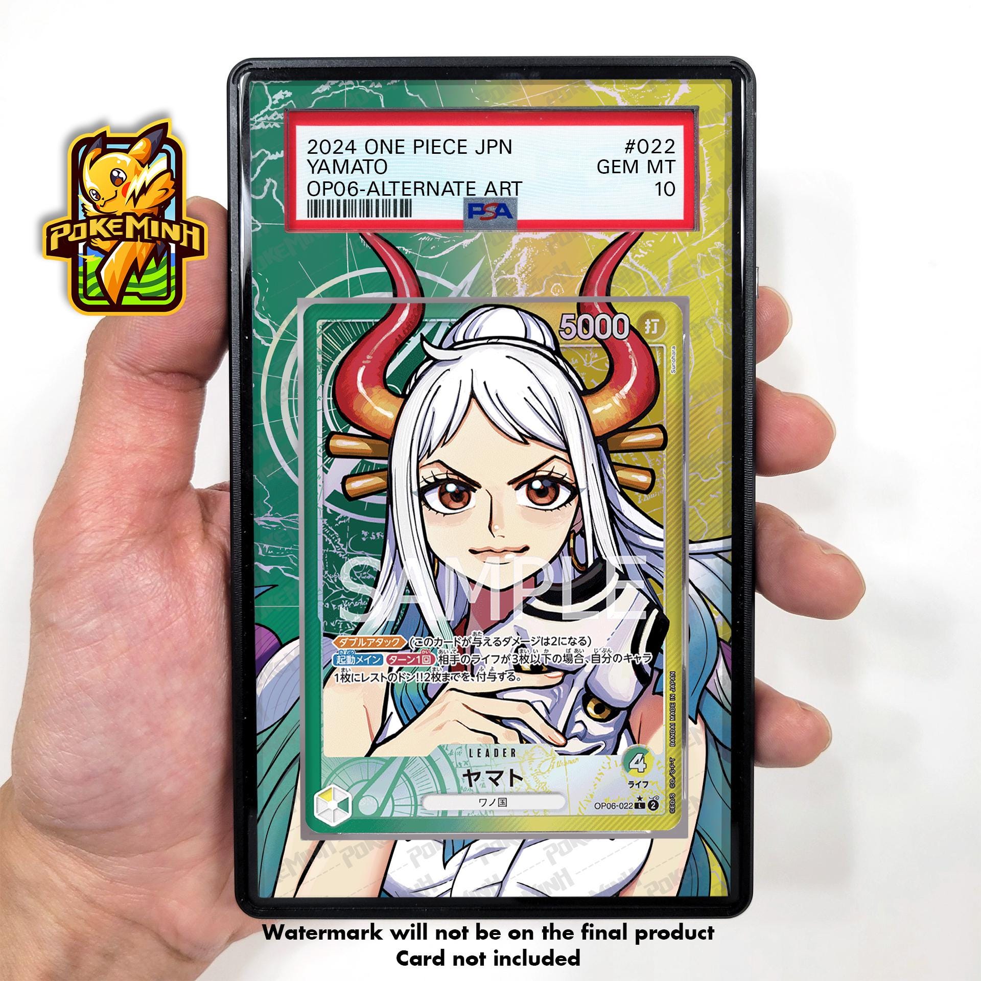 Yamato OP06-022 Leader Alternate Art Custom One Piece Graded