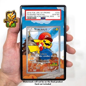 Vitrine graduée Pokémon personnalisée Mario Pikachu 294/XY-P