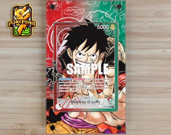 Monkey D. Luffy OP01-003 Leader Alternate Art Custom One Piece Display Case