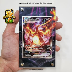 Étui pour cartes Pokémon personnalisé Charizard VMAX Alternate Art UPC Promo