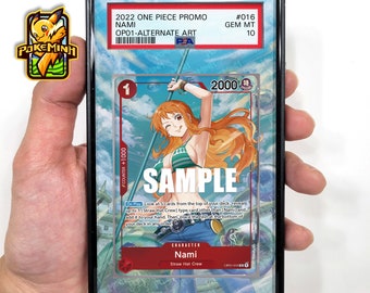 Nami Parallel Custom One Piece Graded Display Case