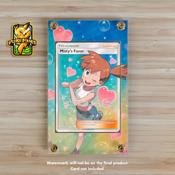 custom misty pokemon card 5x misty, jessie tcg pokemon cards+2, an Illustration by enlastores