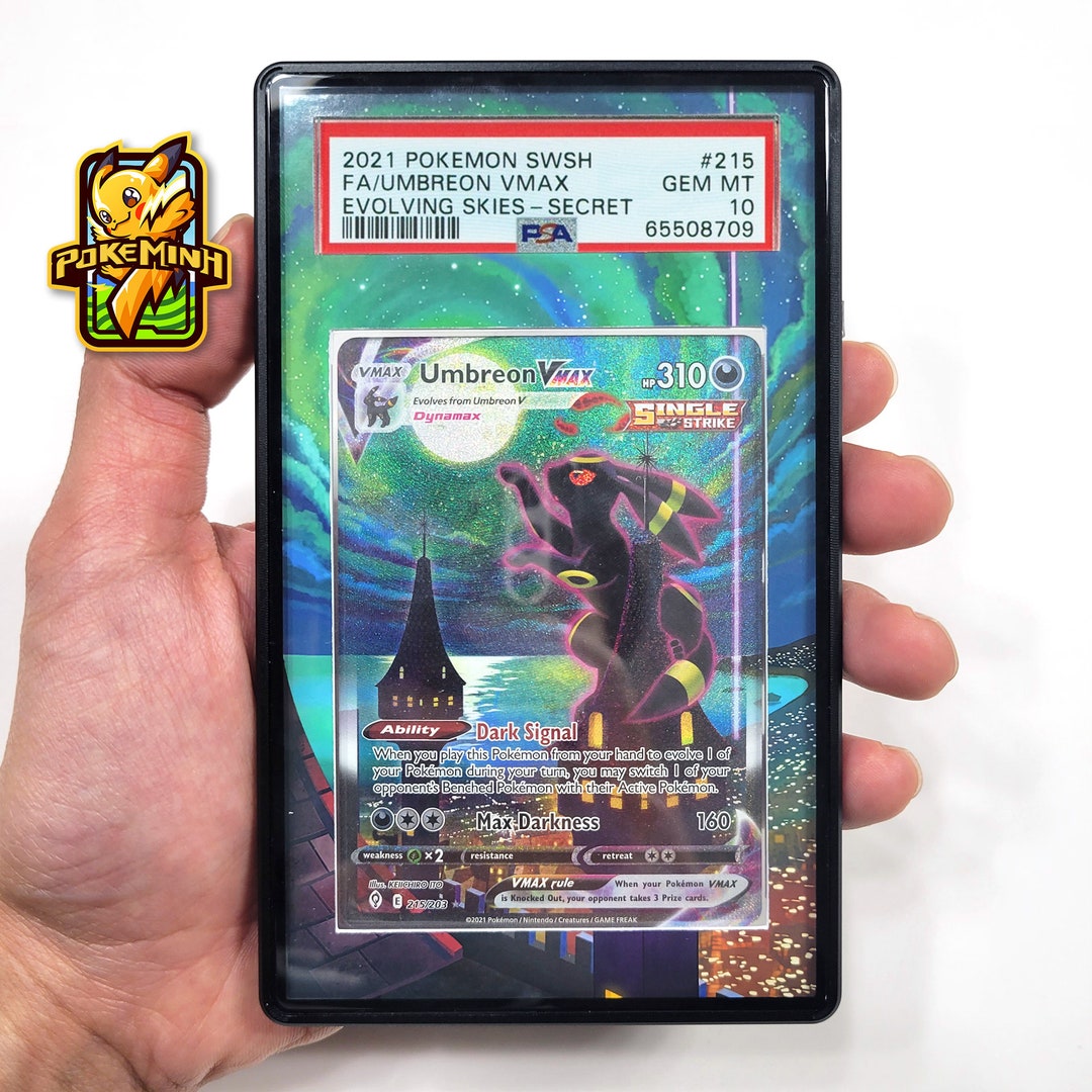 Umbreon VMAX ホロカード + スタンド Umbreon Vmax Moonbreon PSA Graded Card Display Stand Pokemon 151