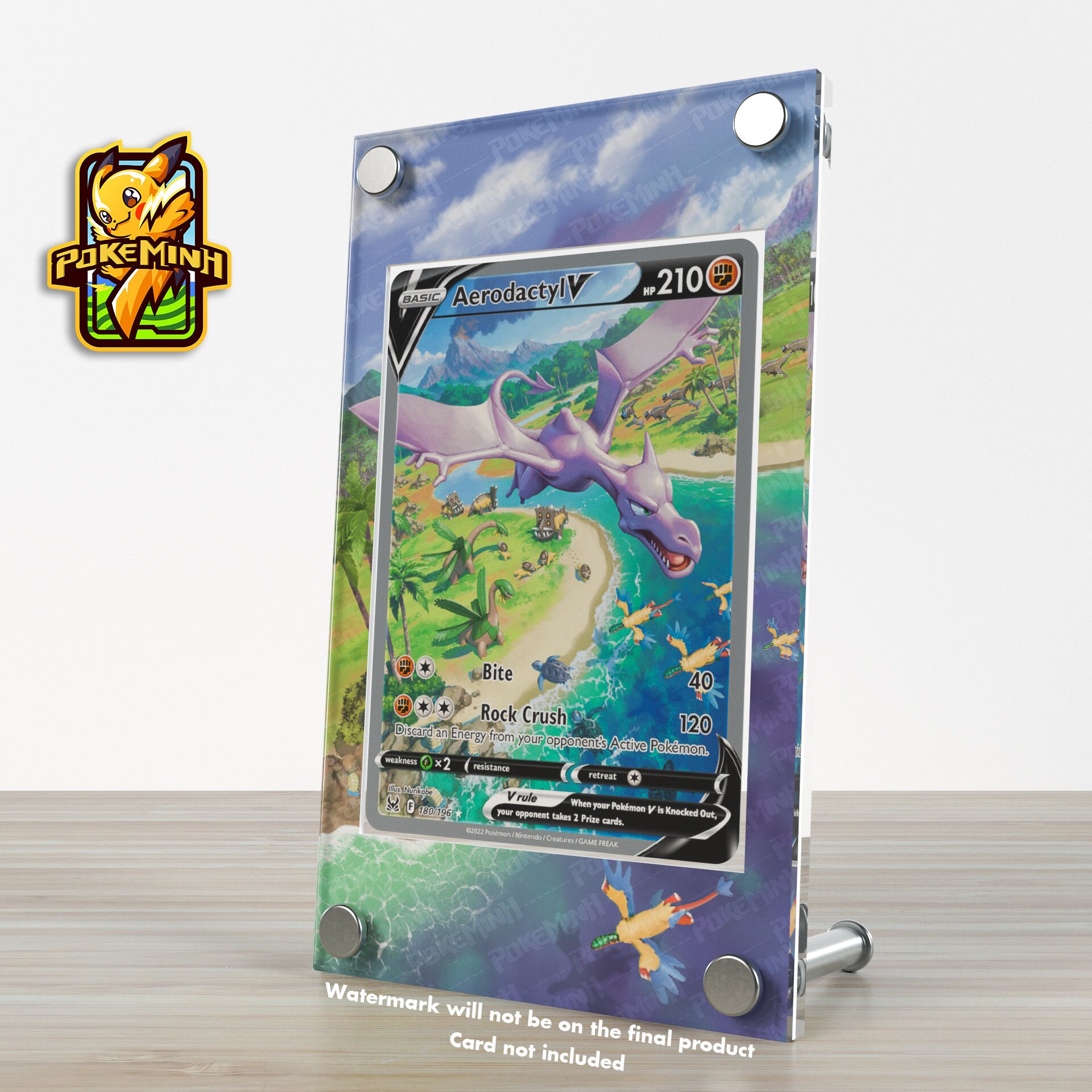 Pokémon Card Case - Aerodactyl V (Alternate Art) - Pixel Pressed