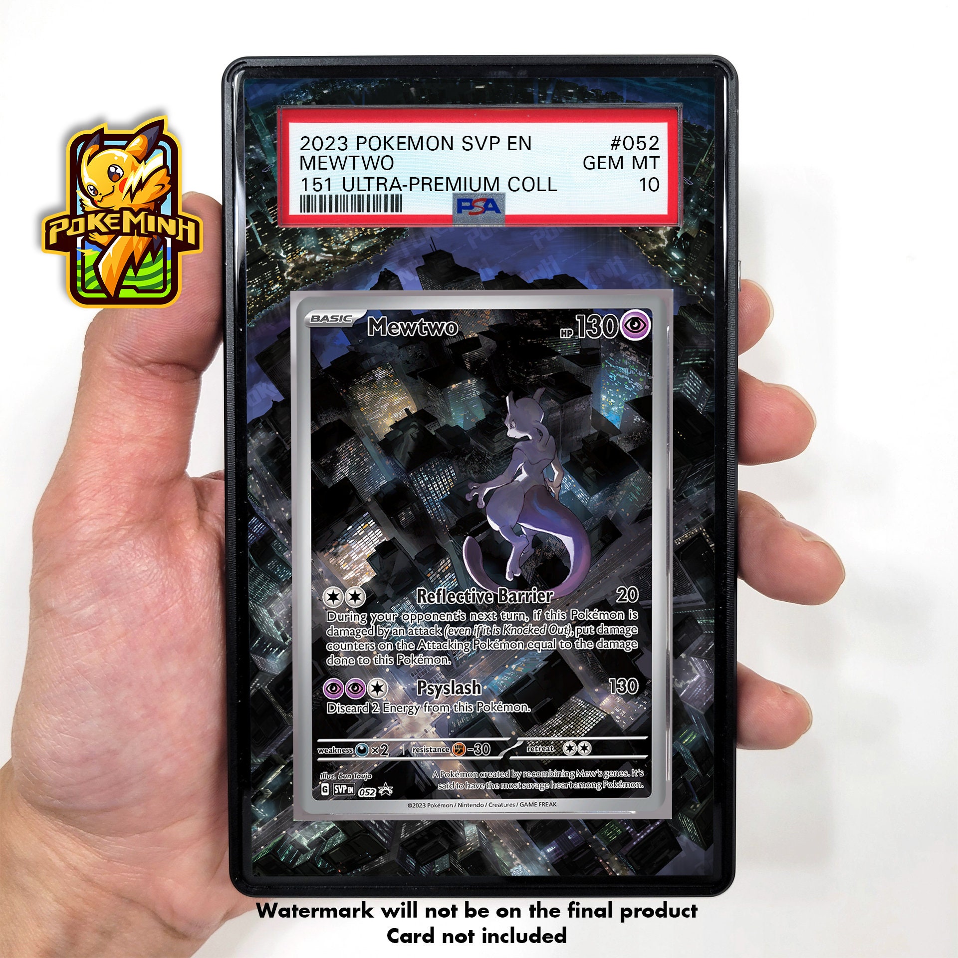 mewtwo pokemon card 151 Ultra Premium Collection Promo Extended Art  Terrible Slabs Attack 2 Pokemon  Mewtwo  150/165
