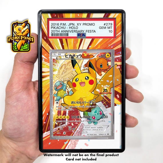 Pikachu 279 XY-P Custom Pokemon Graded Display Case - Etsy