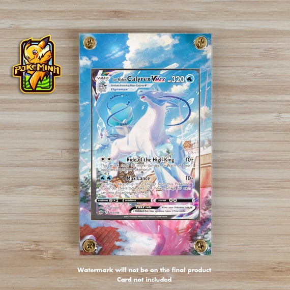 Ice Rider Calyrex VMAX Alternate Art Custom Pokemon Display Case
