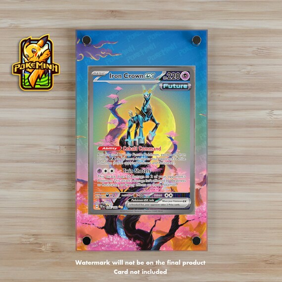 Iron Crown EX SAR Custom Pokemon Card Display Case - Etsy Iron Crown EX SAR Custom Pokemon Card Display Case - Etsy