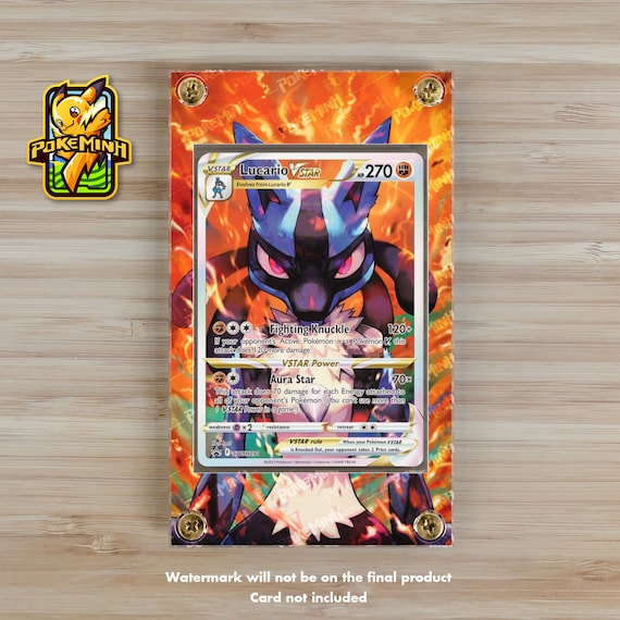 Lucario VSTAR Alternate Art Custom Pokemon Display Case - Etsy Denmark