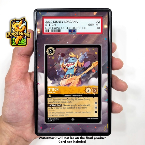 Stitch D23 Promo Custom Disney Lorcana Graded Display Case - Etsy