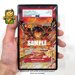 Monkey D. Luffy Alternate Art Custom One Piece Graded Display Case