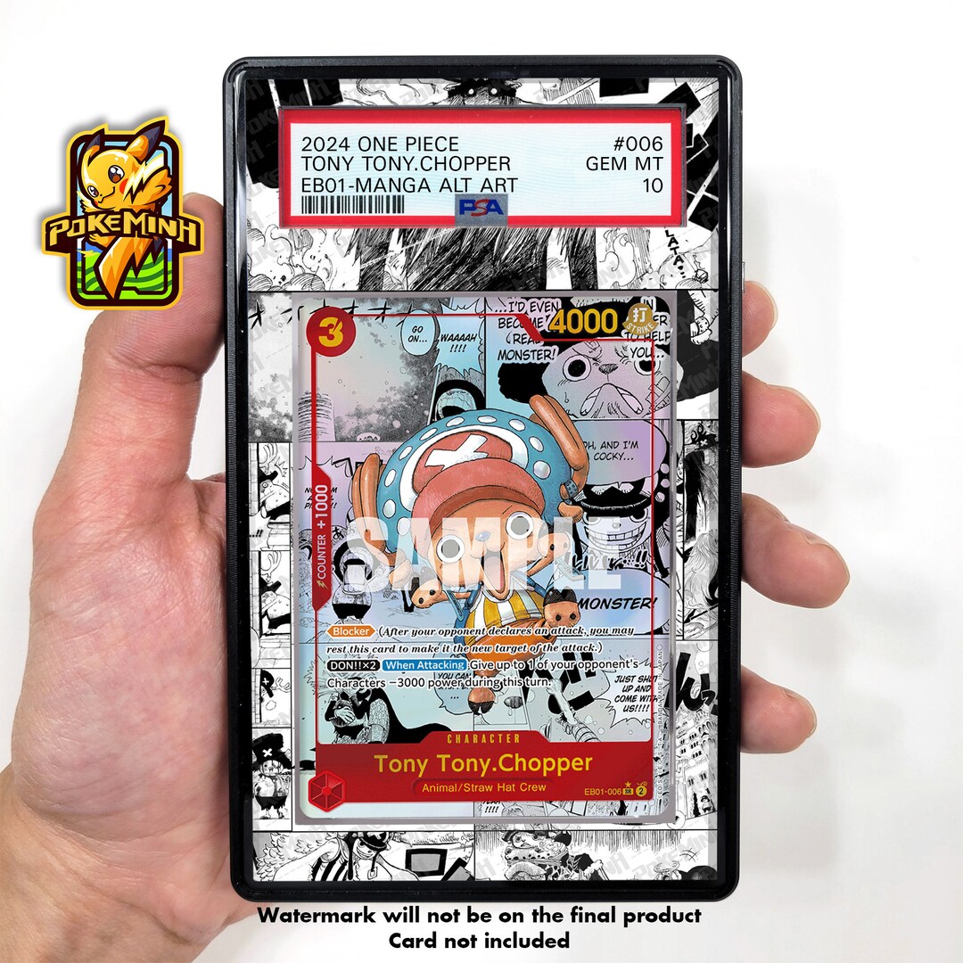 Tony Tony Chopper EB01-006 Manga Custom One Piece Graded Display