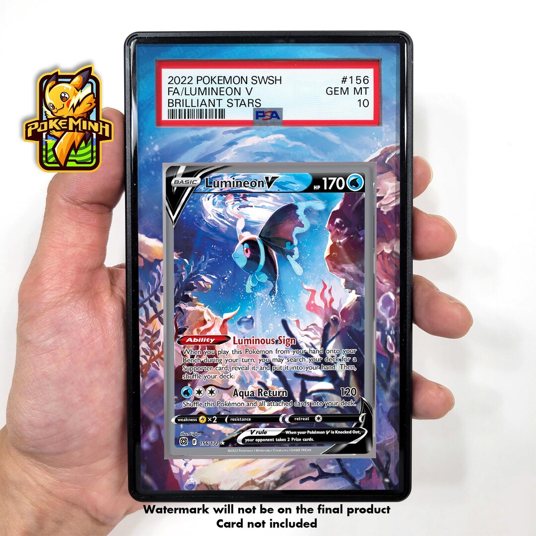 Lumineon V Alternate Art Custom Pokemon Graded Display Case - Etsy