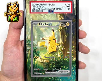 Pikachu EX SAR Custom Pokemon Graded Display Case