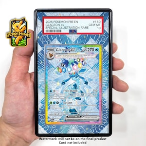 Glaceon Tera EX SAR SIR Vitrine graduée Pokemon personnalisée