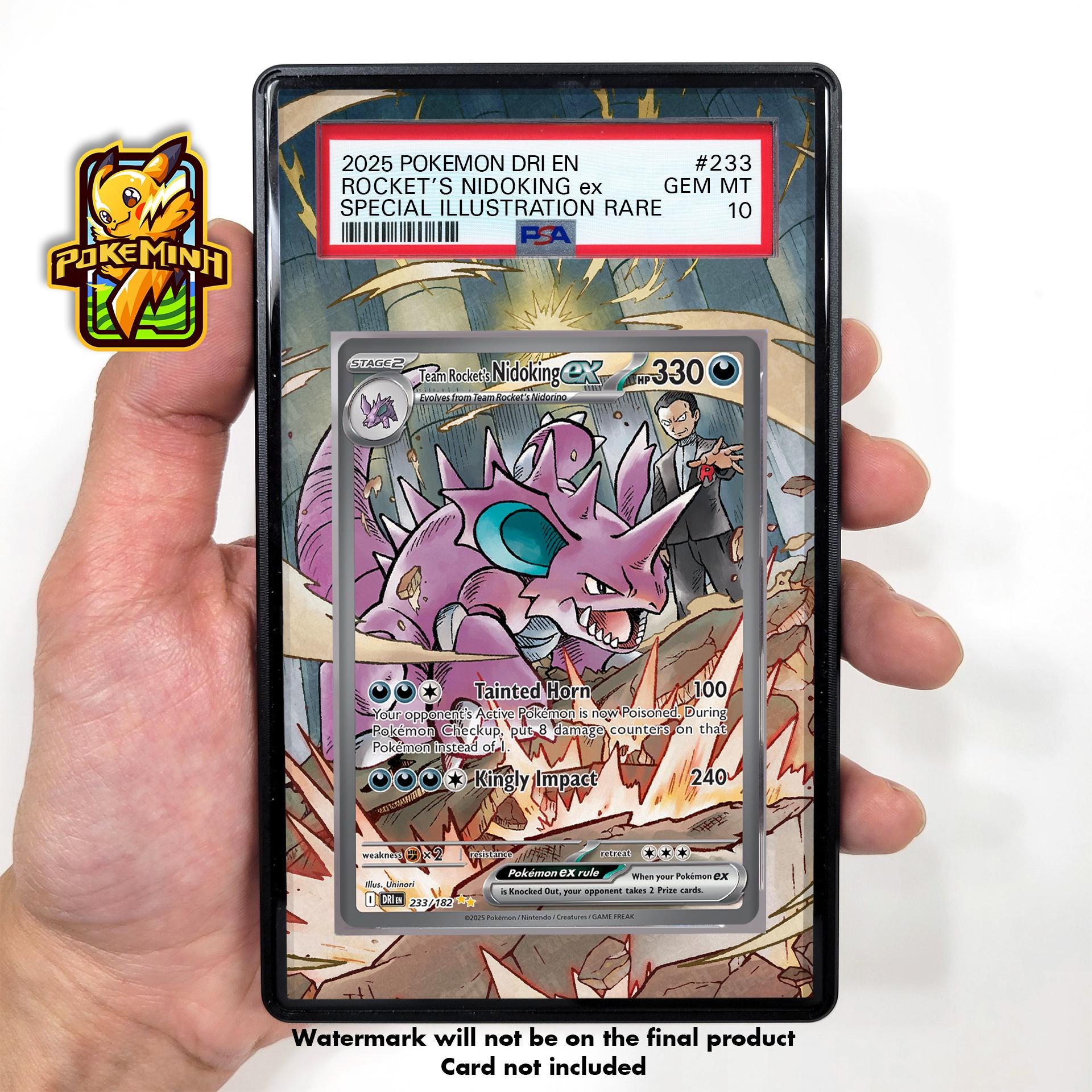 rare pokemon cards 2015 PSA 10 Nidoking SV2a 174/165 AR