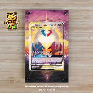 Vitrine Pokémon Latias Latios GX Alternative Art personnalisée