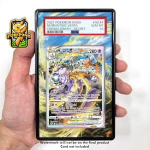 Mewtwo VSTAR Art alternatif / SAR personnalisé Pokemon gradué vitrine de carte