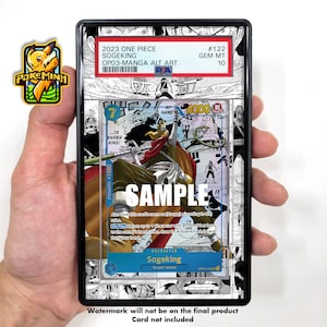 Vitrine graduée personnalisée en une pièce Sogeking Manga