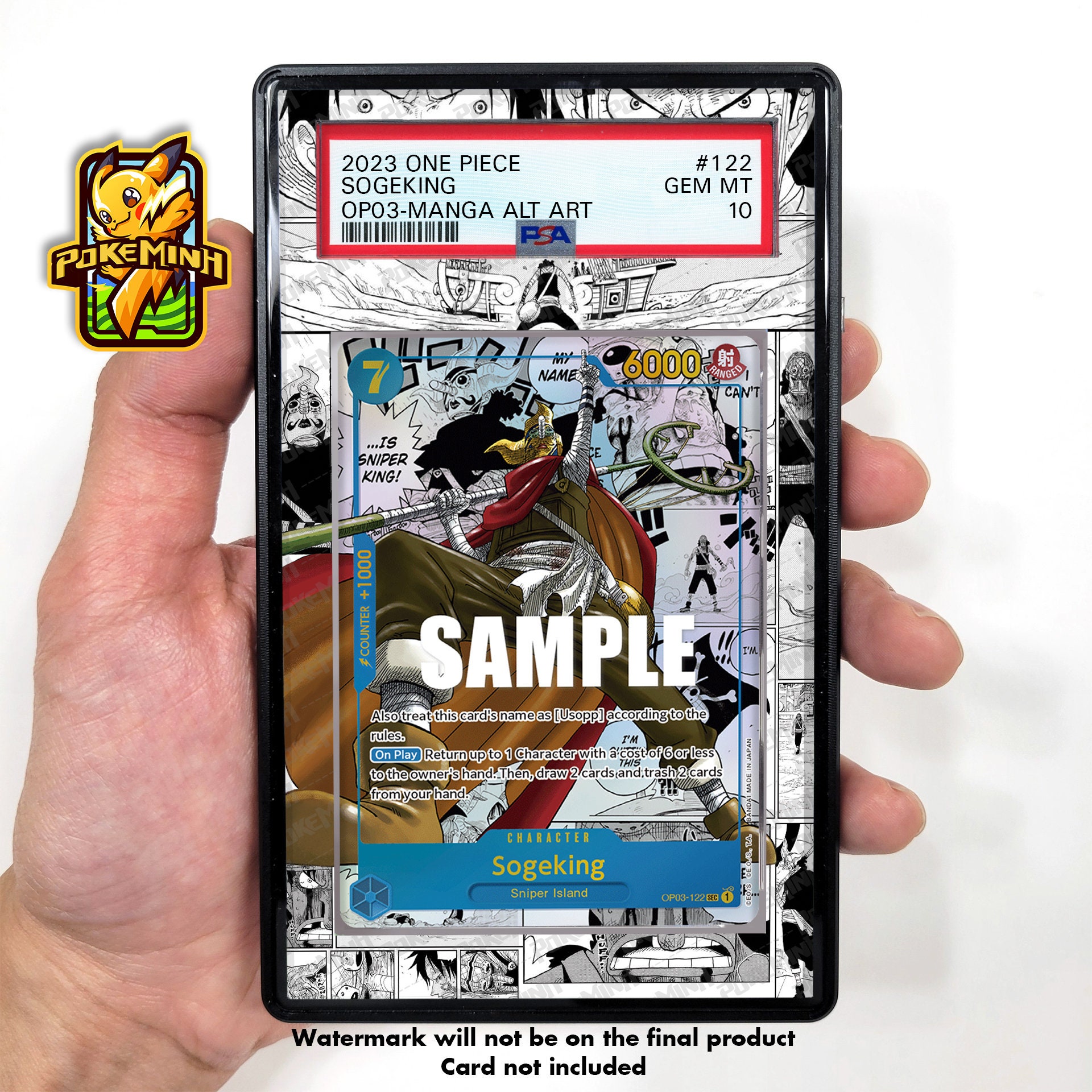 Sogeking Manga Custom One Piece Graded Display Case - Etsy