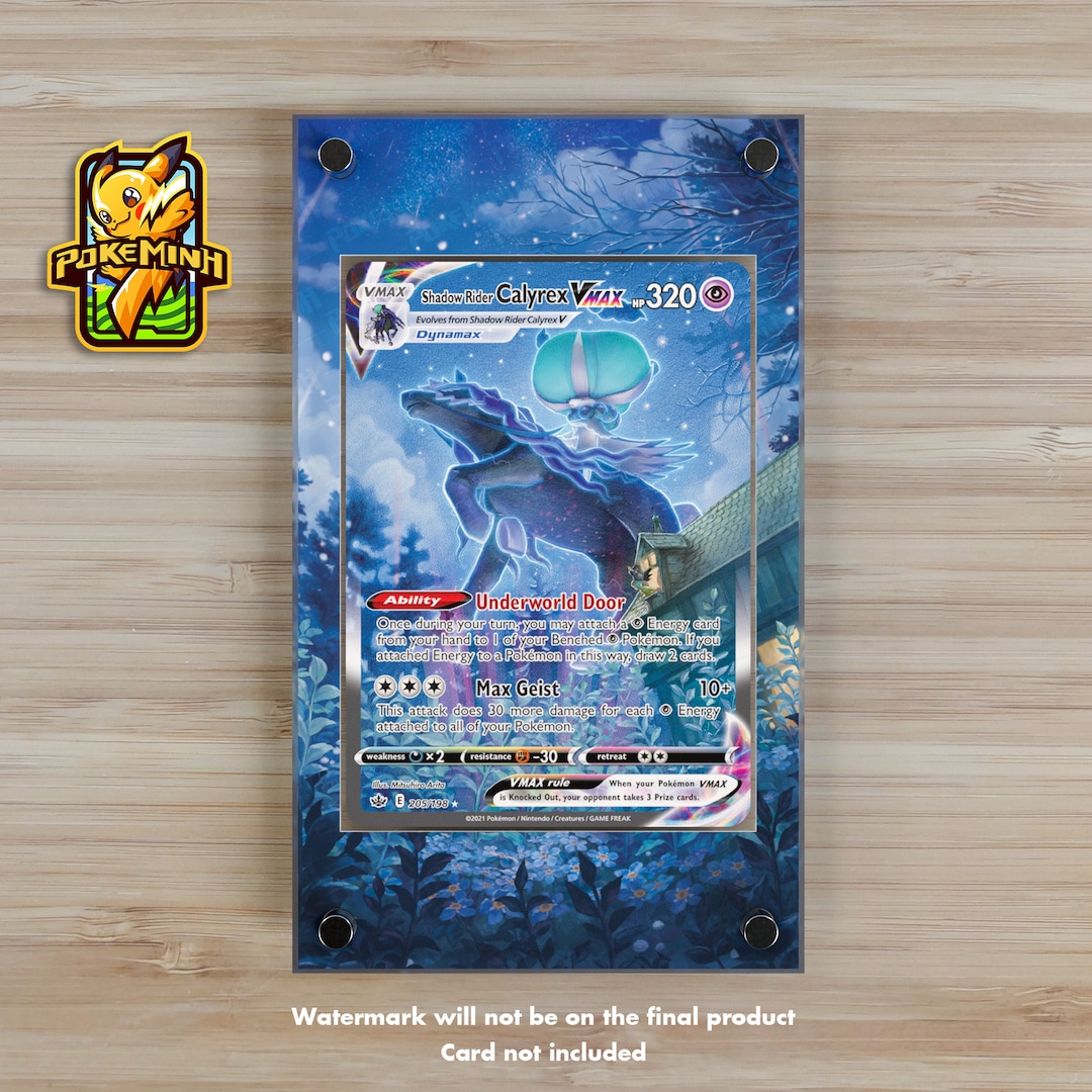 shadow rider calyrex pokemon card value VMAX Alternate Art Custom Display Case TG30/TG30 / Secret Rare Card Type / HP / Stage shadow rider calyrex vmax pokemon
