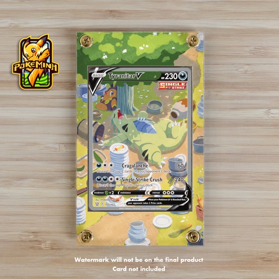 tyranitar v pokemon card Tyranitar V Alternate Art Custom Pokemon Display Case