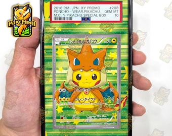 は*し様 【豪華PSA12枚セット】カビゴン レシリザ ピカチュウ リザードン ポンチョピカチュウリザードン208 XY-Pカスタムポケモン鑑定済み