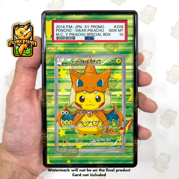 ポンチョピカチュウリザードン208 XY-Pカスタムポケモン鑑定済み