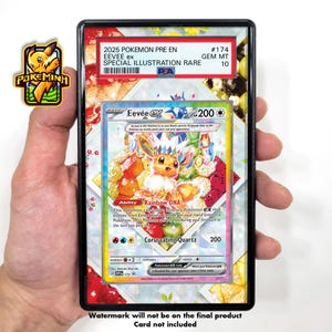 Vitrine graduée Pokemon personnalisée Evoli Tera EX SAR SIR
