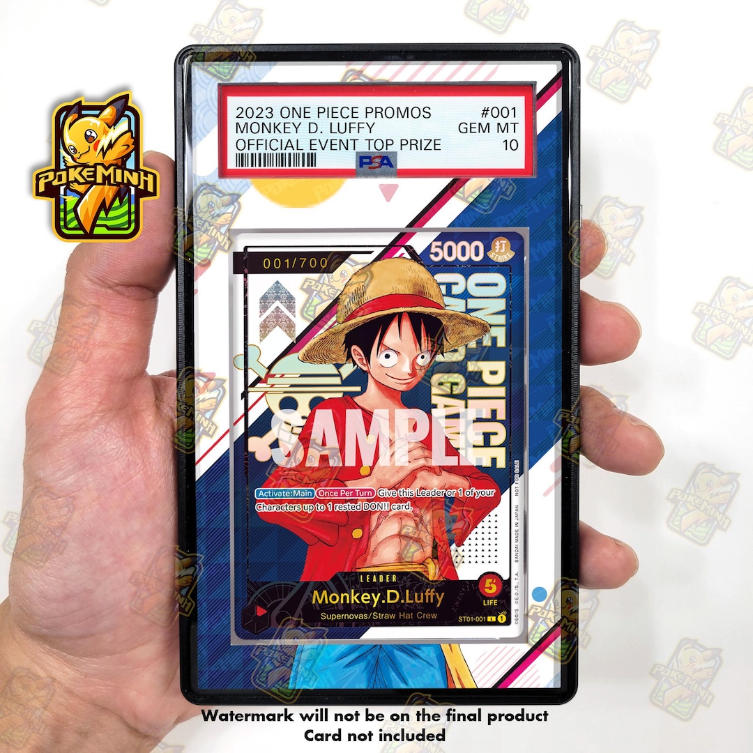 Monkey D. Luffy ST01-001 Serial Custom One Piece Graded Display