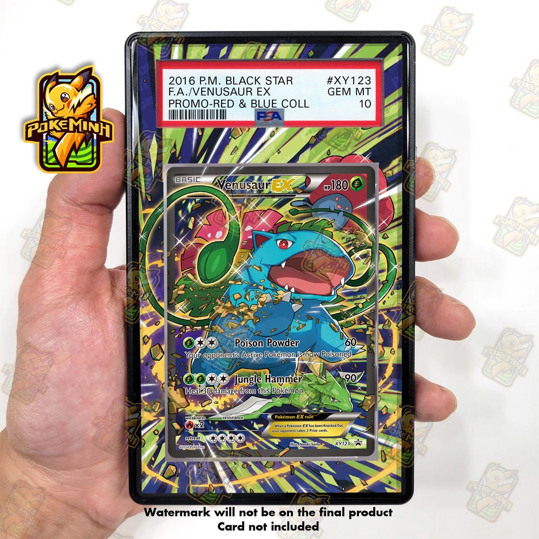 Venusaur EX XY123 Promo Custom Pokemon Graded Display Case - Etsy