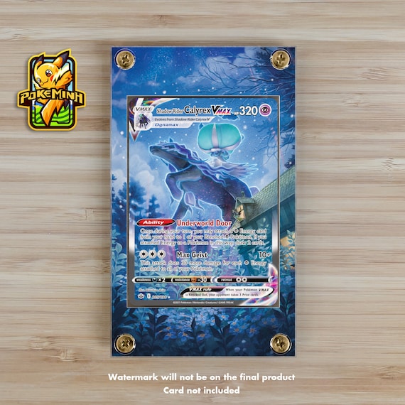Shadow Rider Calyrex VMAX Alternate Art Custom Pokemon Display Case - Etsy