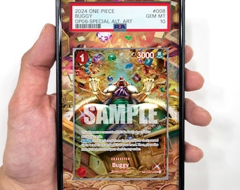 Buggy OP03-008 Special Custom One Piece Graded Display Case