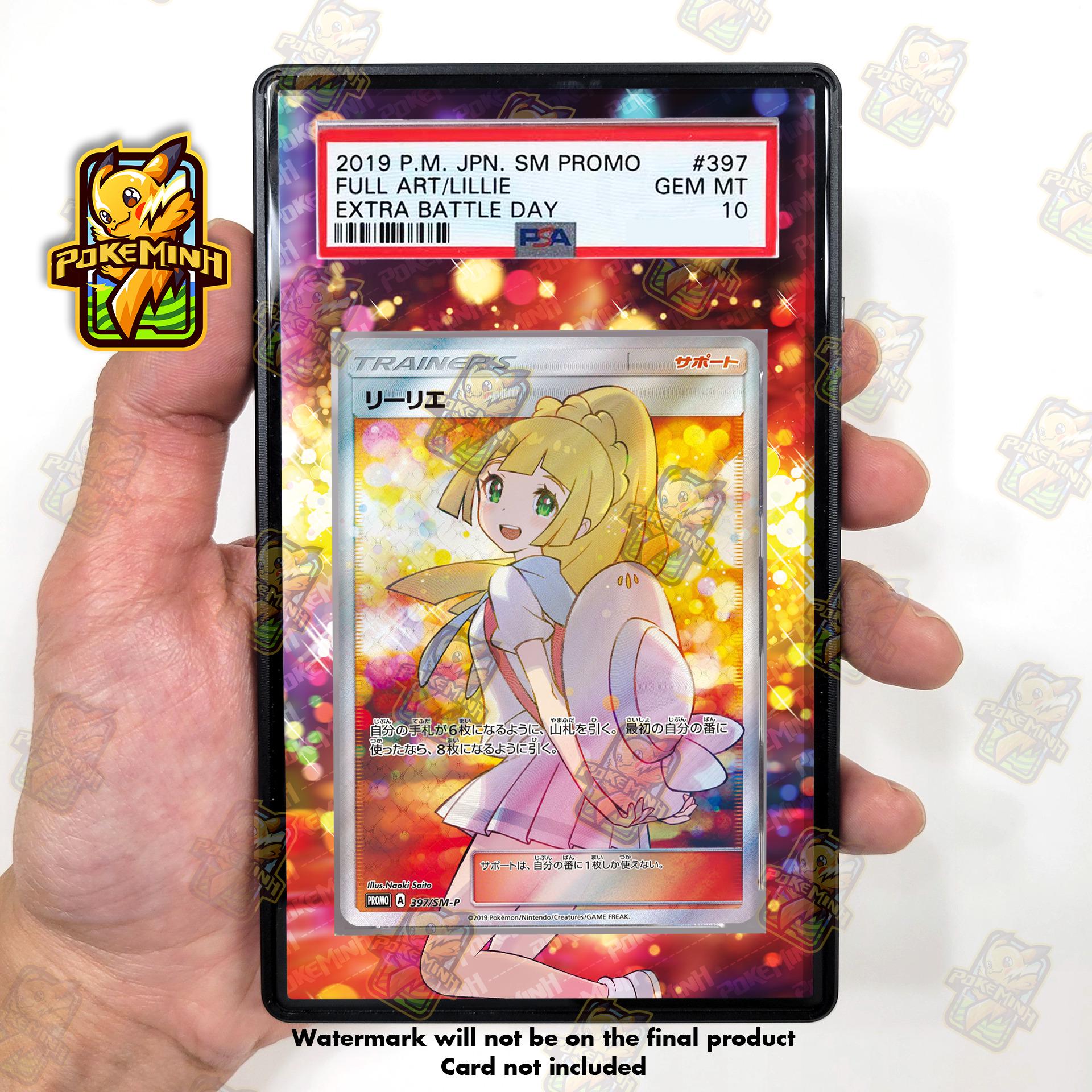 Lillie Extra Battle Day (リーリエ) 397/SM-P Custom Pokemon Graded