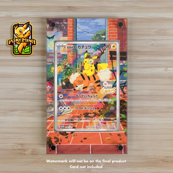 Pikachu Detective AR Promo Custom Pokemon Display Case