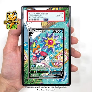 Vitrine graduée Starmie V, art alternatif personnalisé Pokemon